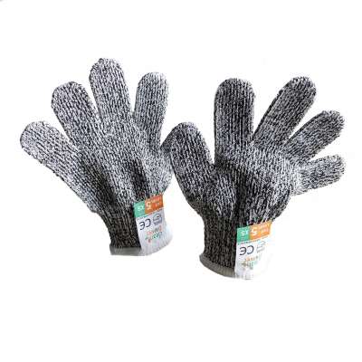 EN388 HPPE Safety Kid Work Hand Gloves Cut Resistant